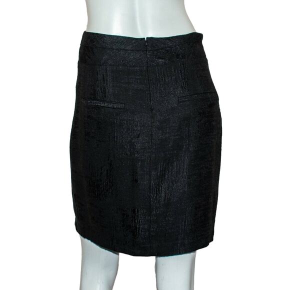 vtg Helmut Lang Size 4 Black Textured pencil Skirt Made in USA - Picture 4 of 9